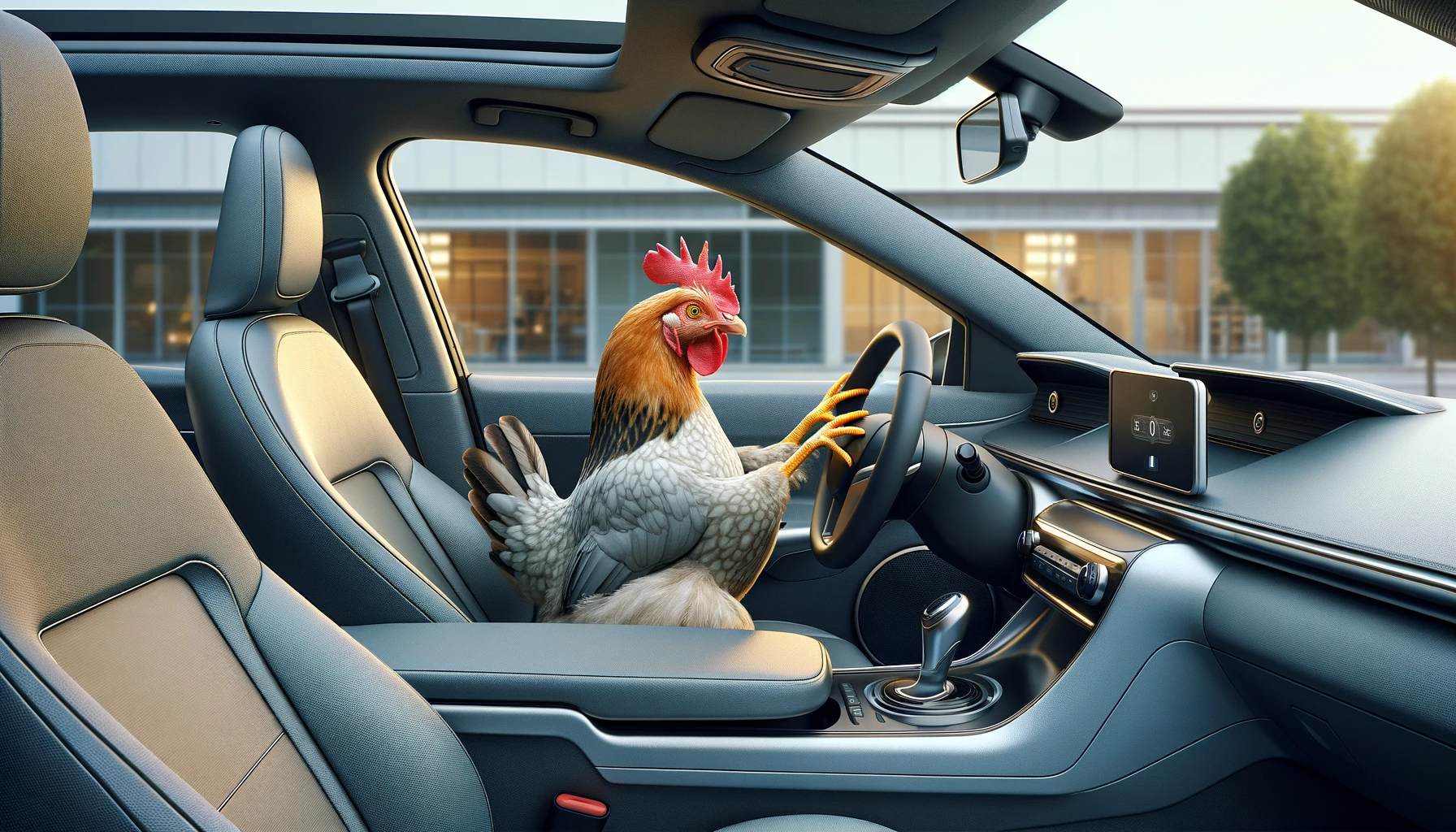 Birds Behind the Wheel: Chickens Charge up in EVs! - CrazyBeep